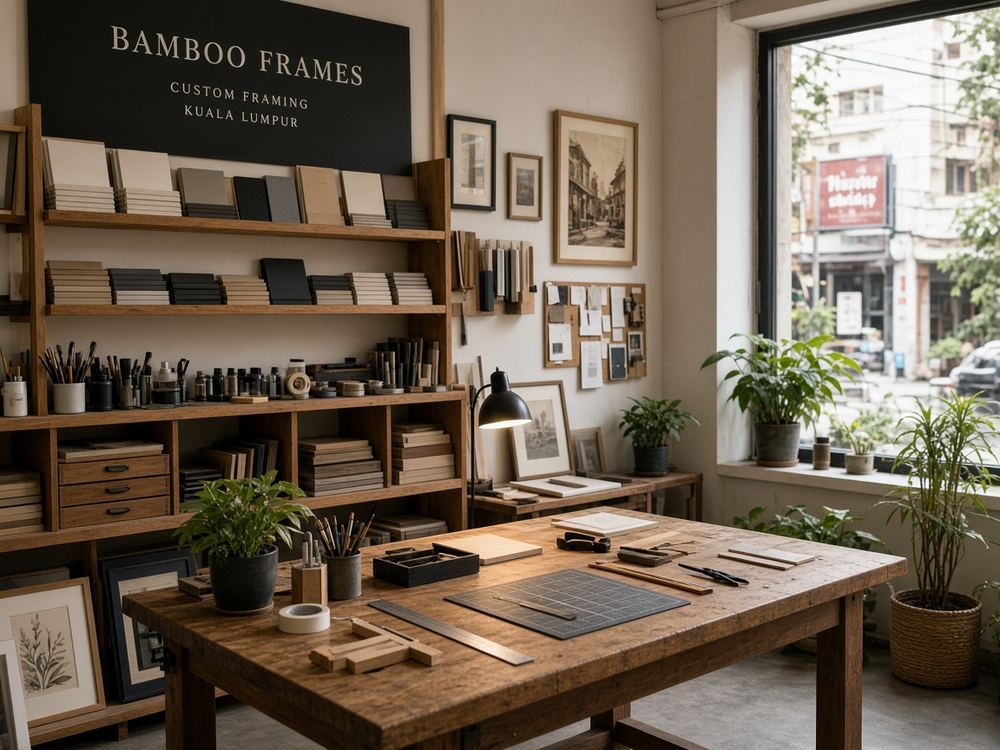 About the Framing shop studio at Alpine Brook House